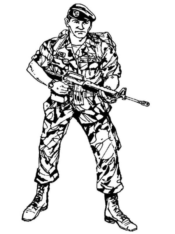 Soldiers Coloring Pages Printable for Free Download