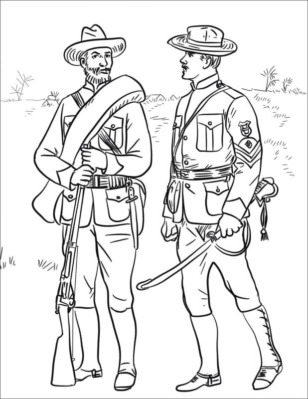 Soldiers Coloring Pages Printable for Free Download