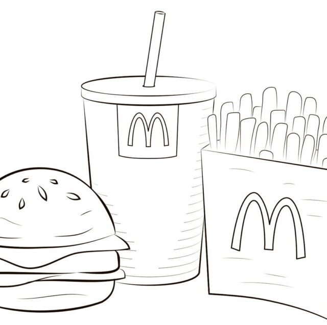 Hamburger Coloring Pages Printable For Free Download