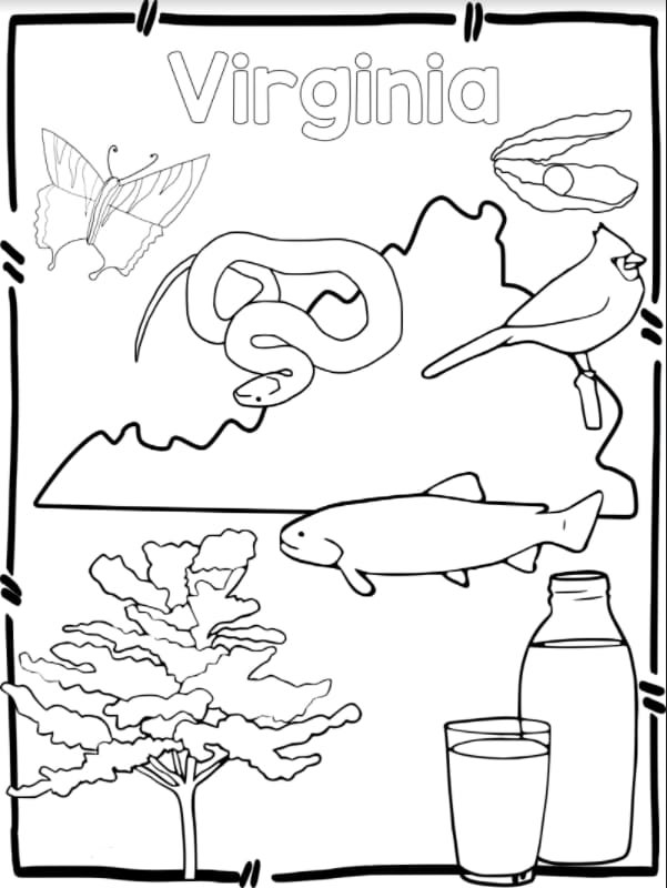 Virginia Coloring Pages Printable for Free Download