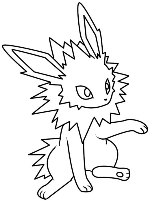 Jolteon Coloring Pages Printable for Free Download