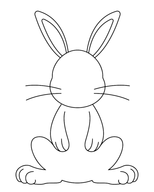 Bunny Templates Coloring Pages Printable for Free Download