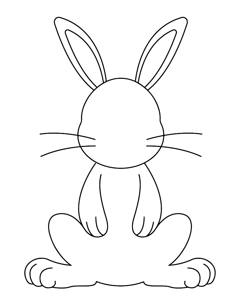 Bunny Templates Coloring Pages Printable for Free Download