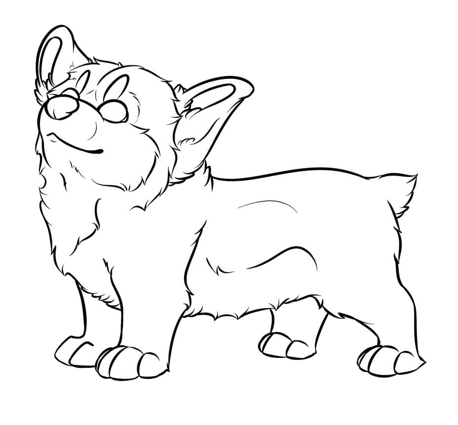 Corgi Coloring Pages Printable for Free Download