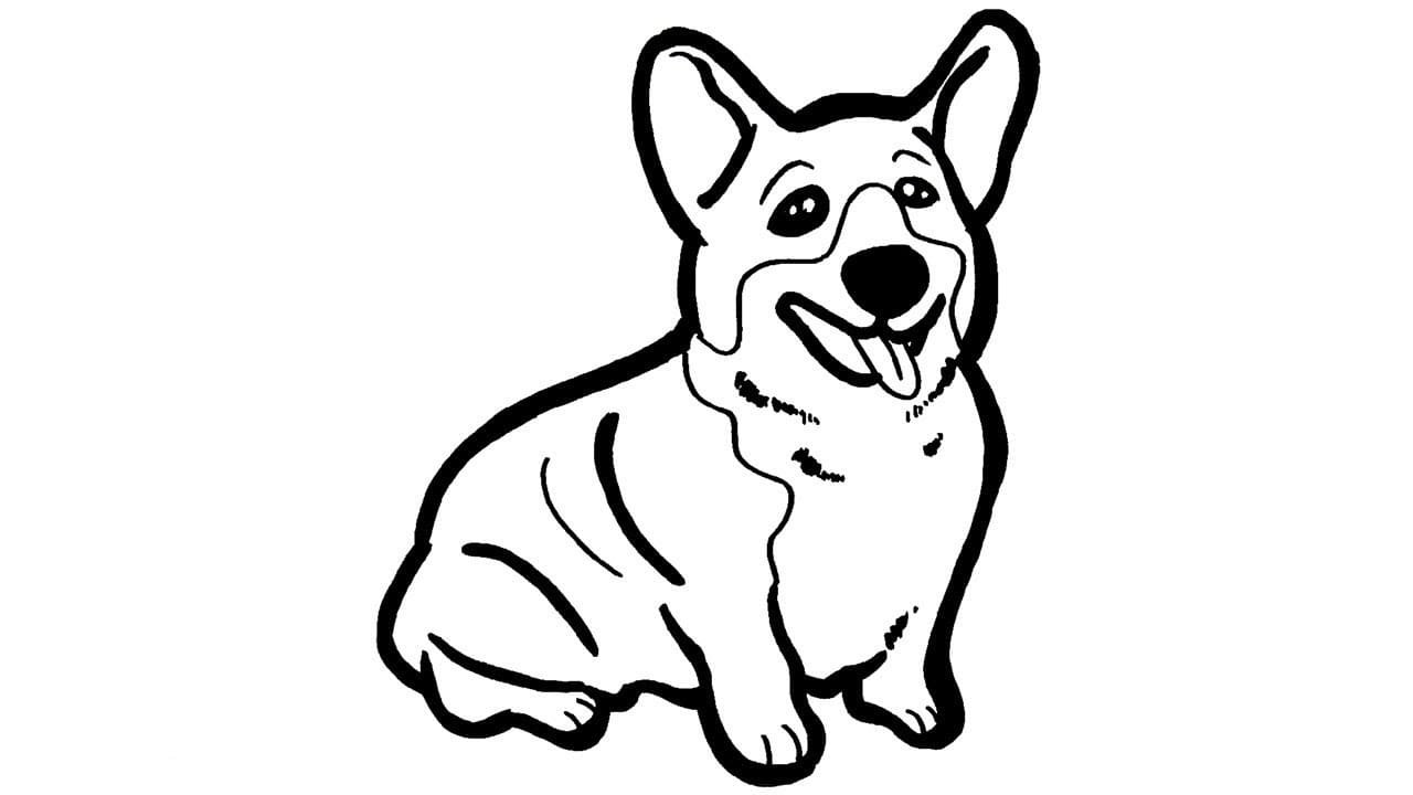 Corgi Coloring Pages Printable for Free Download