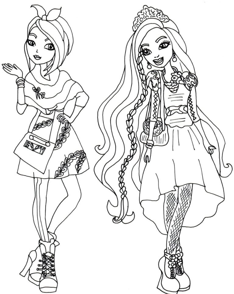 Ever After High Coloring Pages Printable for Free Download