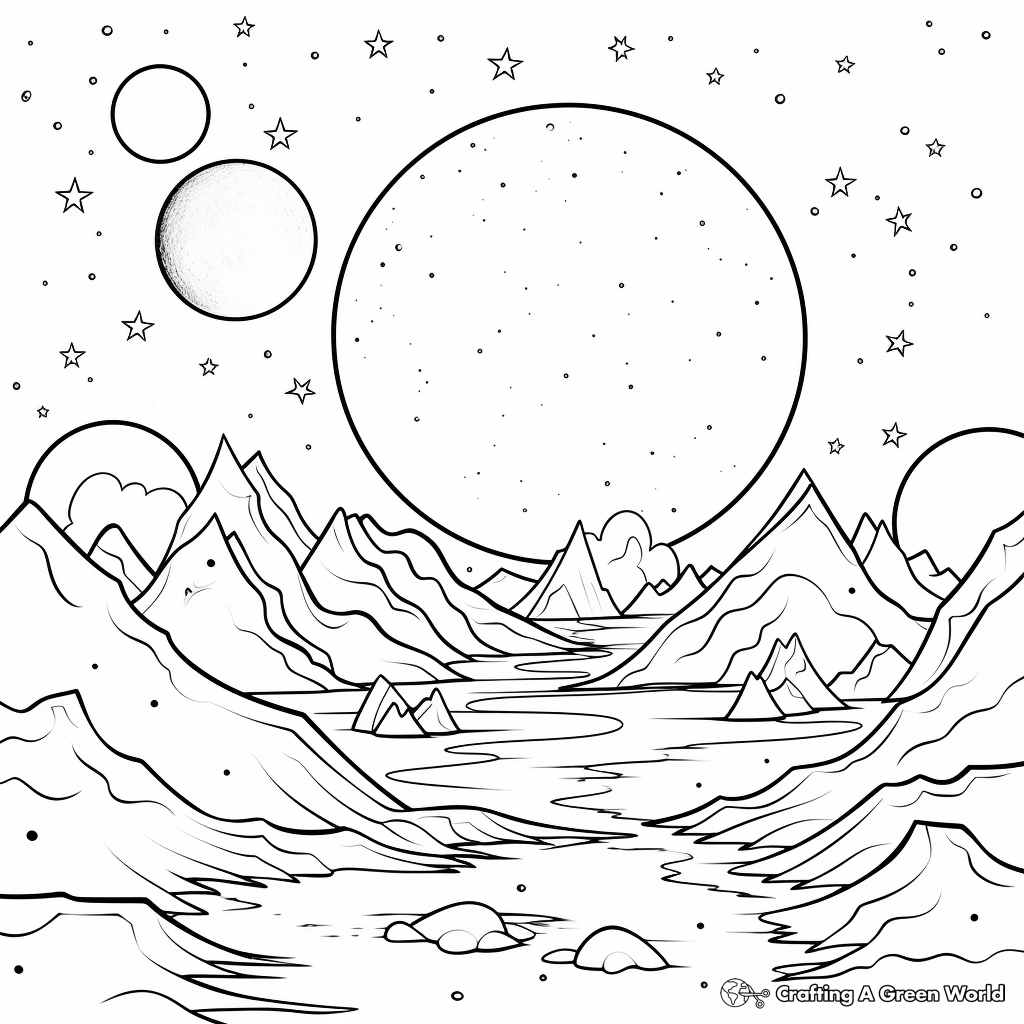 Milky Way Coloring Pages Printable for Free Download