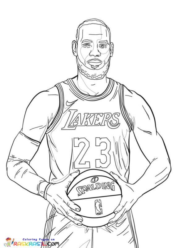 LeBron James Coloring Pages Printable for Free Download