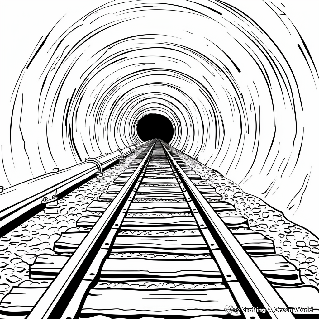 Tunnel Coloring Pages Printable for Free Download