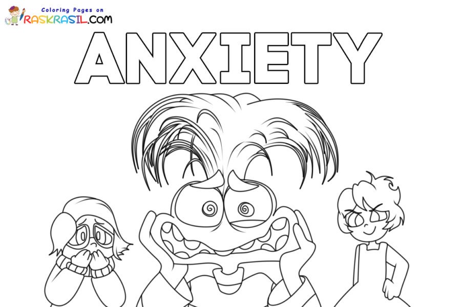 anxiety coloring page